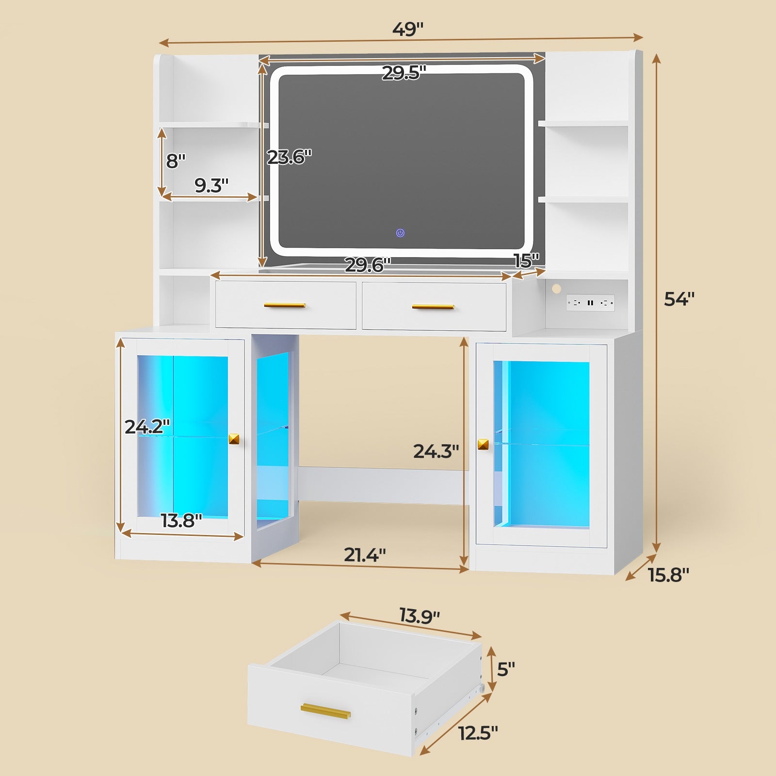 2 person desk